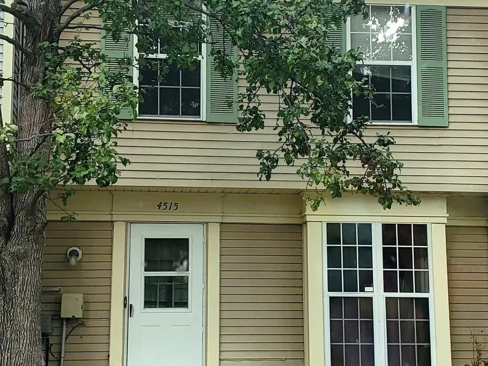 Front entrance of the townhome at 4515 Grouse Place
